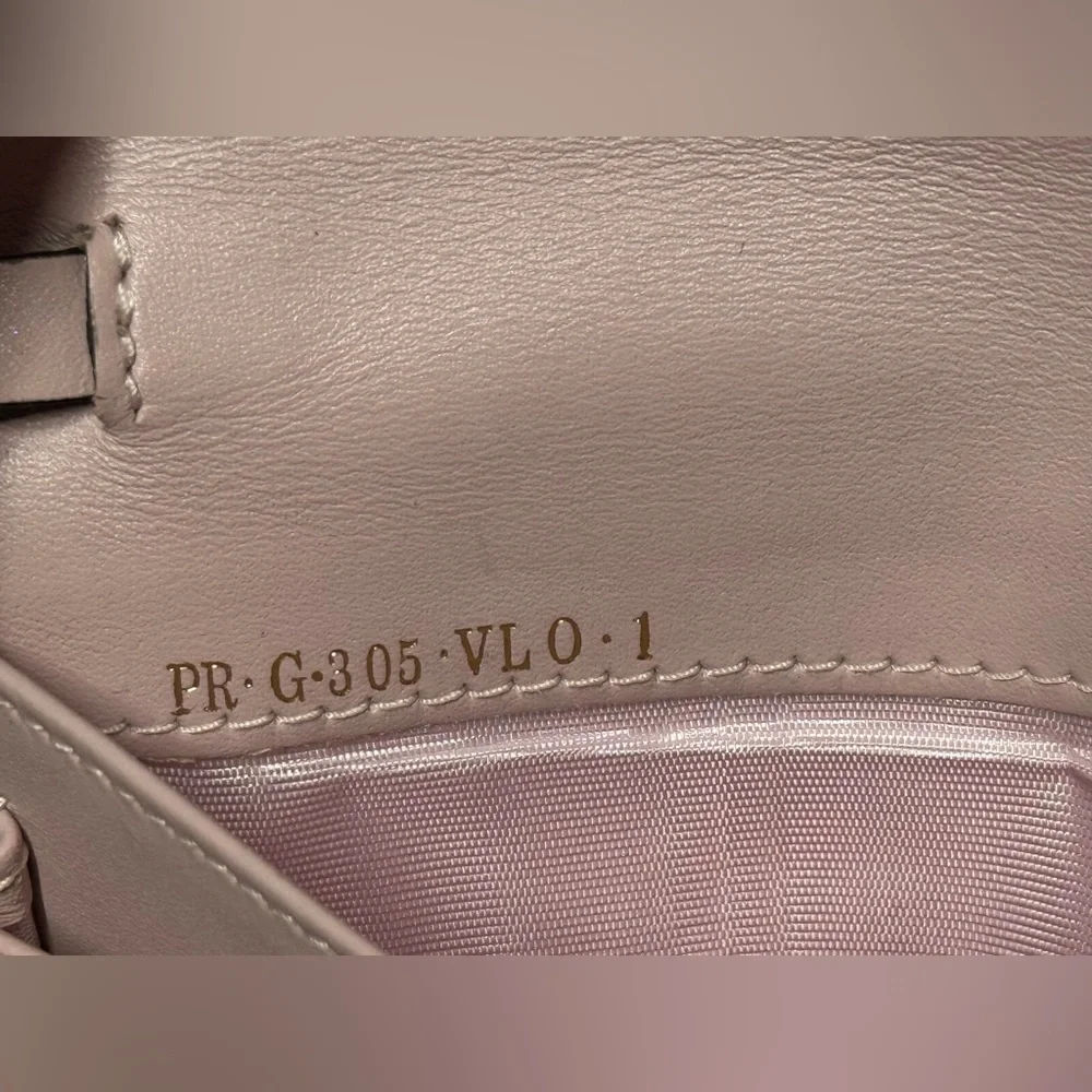 Valentino blush pink rock stud clutch/wristlet